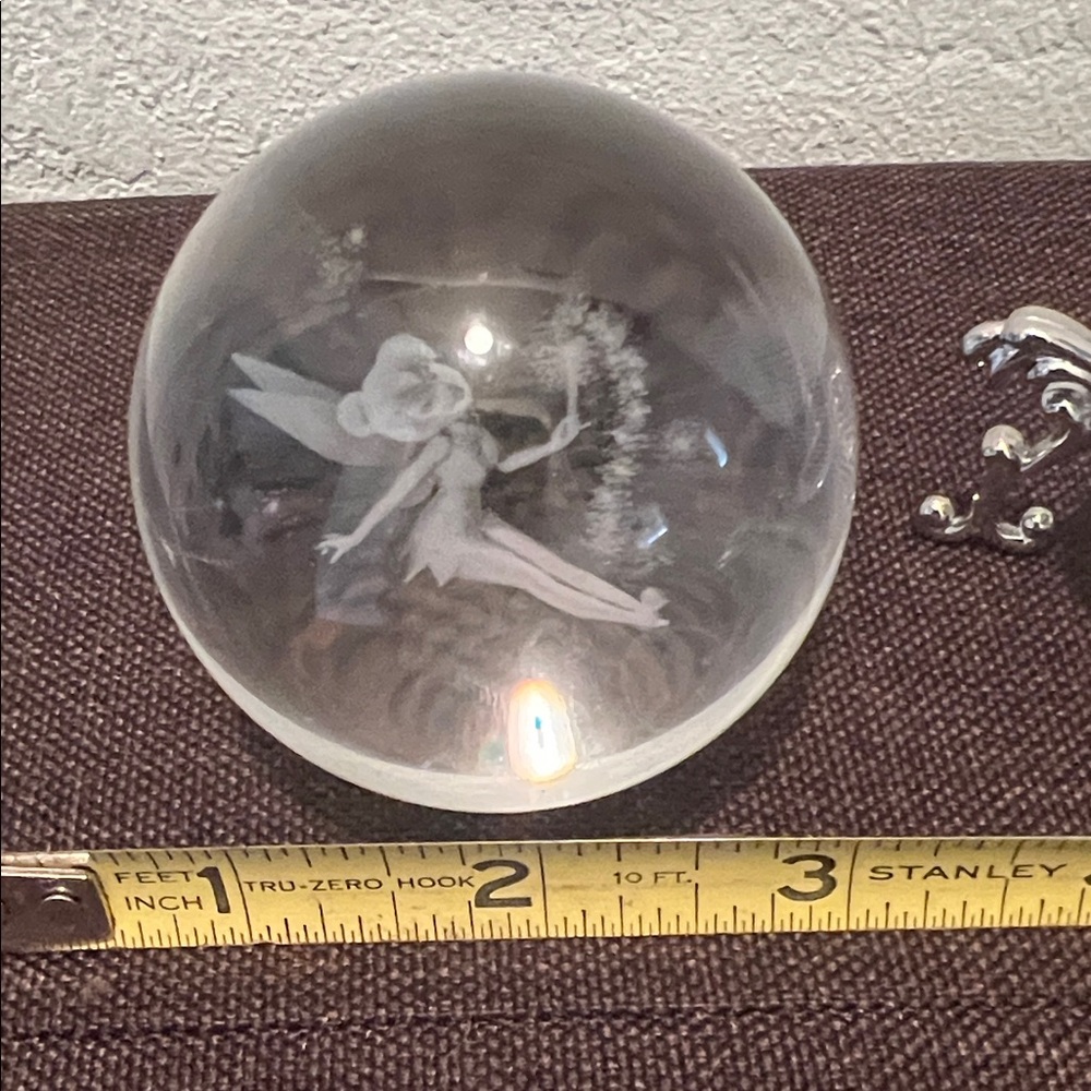 #1101+Tinker-bell Snow Glass Sphere with Fairy Figurine - Picture 3 of 16